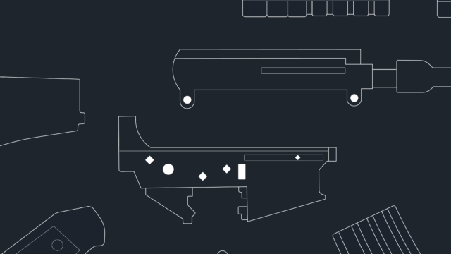 Illustration of the parts of a ghost gun